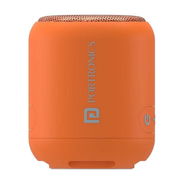 Portronics SoundDrum 1 10W TWS Portable Bluetooth 5.3 Speaker with Powerful Bass, Inbuilt-FM & Type C Charging Cable Included(Orange)