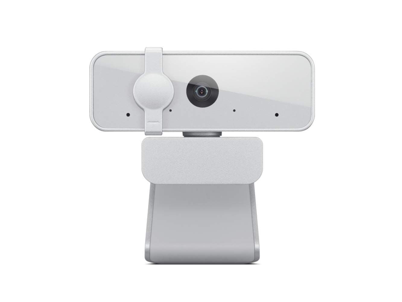 Lenovo 300 FHD Webcam with Full Stereo Dual Built-in mics | FHD 1080P 2.1 Megapixel CMOS Camera |Ultra-Wide 95? Lens, 4X Digital Zoom | 360? Rotation | Flexible Mount