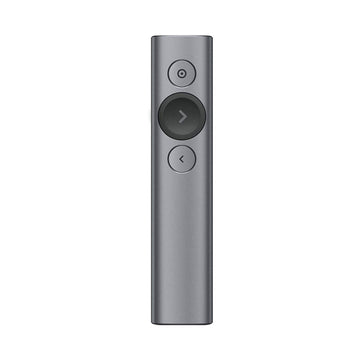 Logitech Spotlight Presentation Remote - Universal Wireless Presentation Clicker with Laser Pointer, Advanced Digital Highlighting, Bluetooth, 30 m Range and Quick Charging - Slate