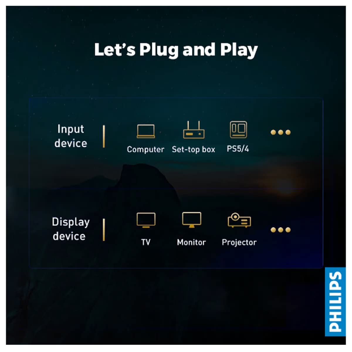 Philips SWV5510 4K UHD HDMI Cable - 60Hz, 3D Video, Ethernet, ARC, 32 AWG, 18 Gbps Data Transfer, 32-Ch Audio, 24K Gold Plated - 1.5m: Enhance Your Entertainment with 4K UHD Video and Immersive Sound