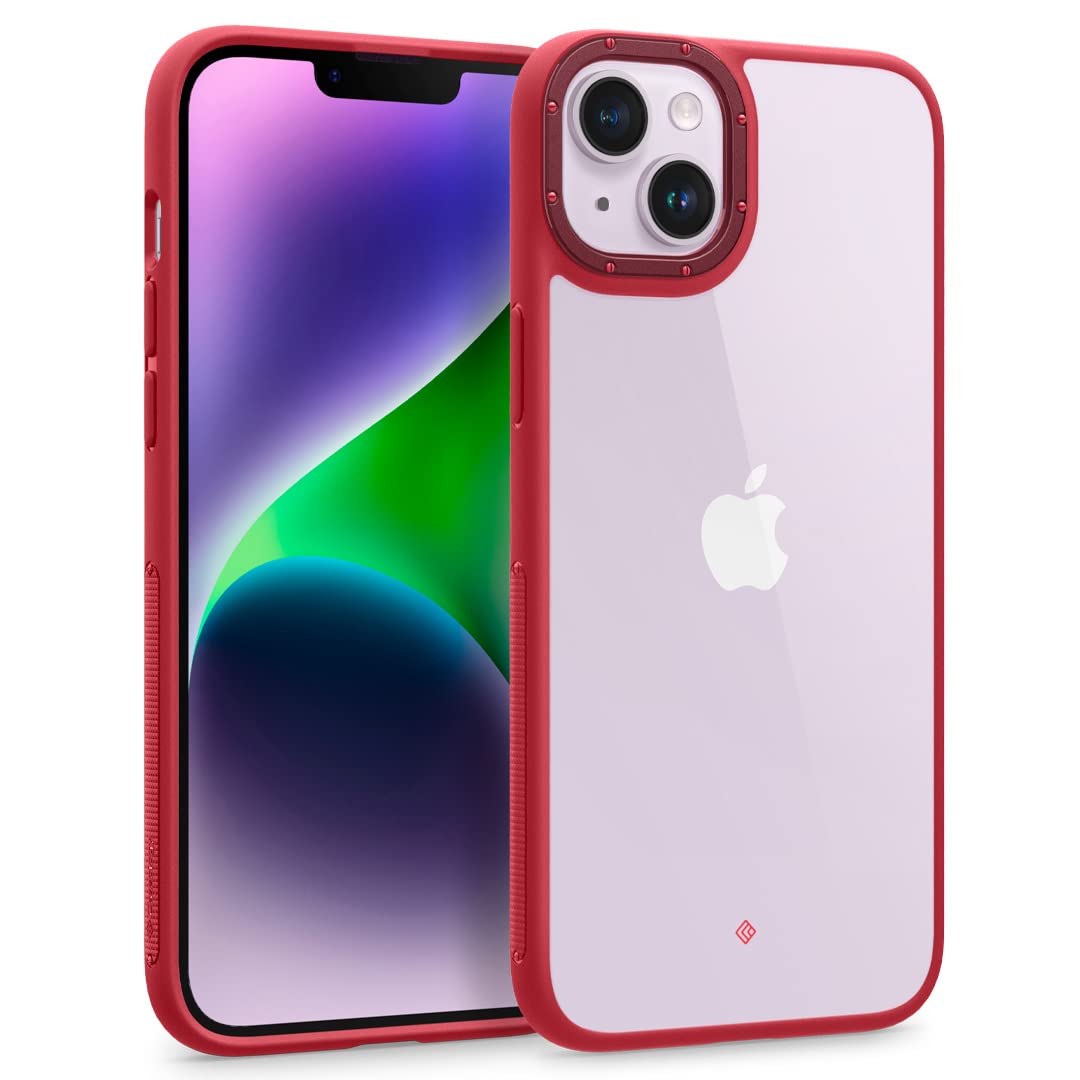 CASEOLOGY by Spigen Skyfall Back Cover Case Compatible For iPhone 14 Plus (TPU and Polycarbonate|Sky Blue)