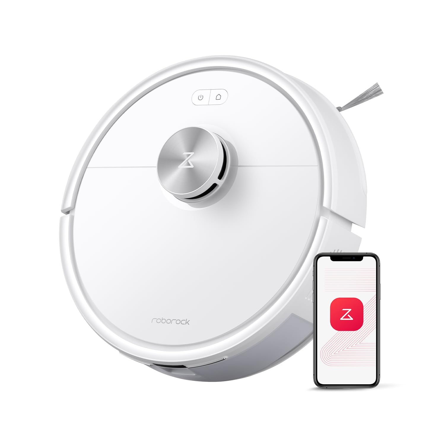 roborock Q10 S5+ Robot Vacuum and Mop, 10,000Pa Suction, Upgraded from Q8 max+, 70 Days Self-Emptying, Obstacle Avoidance, Sonic Mopping, Dual Anti-Tangle Design, Auto Mop Lifting, Ideal for Pet Hair