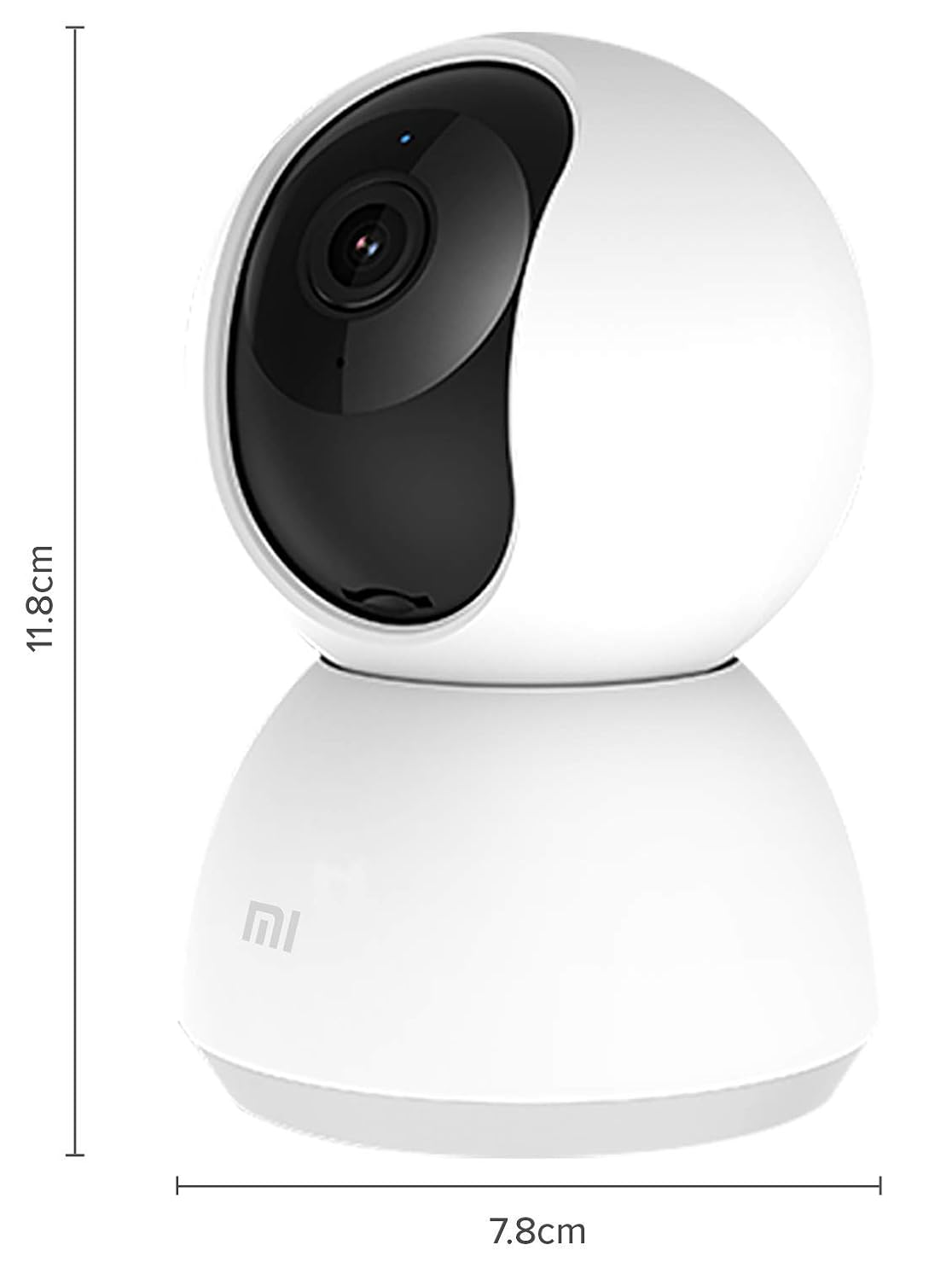 Xiaomi Mi 360° Home Security Camera 1080P l Full HD Picture l AI Powered Motion Detection l Infrared Night Vision | 360° Panorama | Talk Back Feature (2-Way Audio)