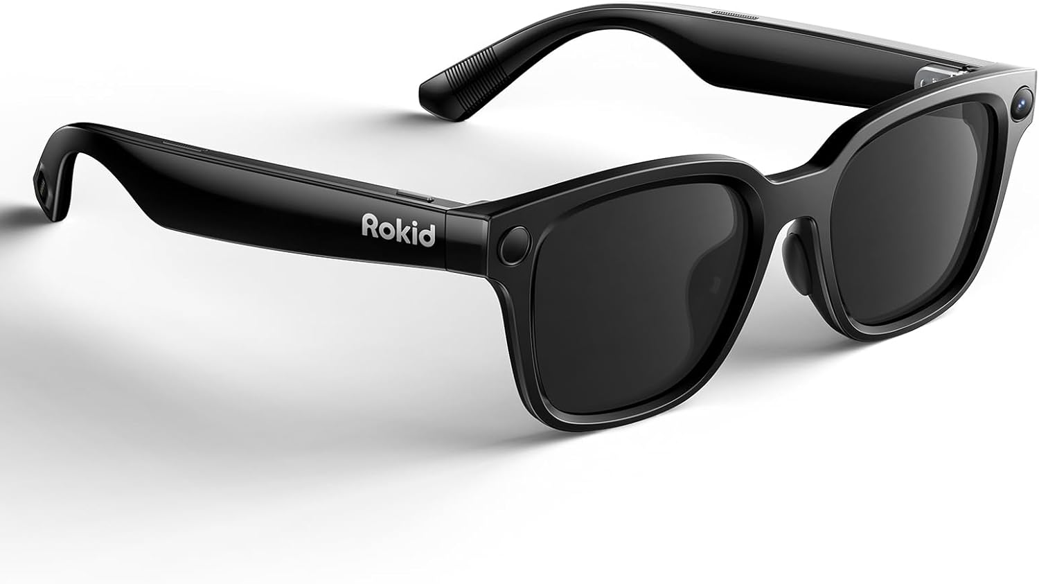 Rokid 2026 AI Glasses Style smart Glasses with ChatGPT & Gemini, Real-time Translation,12MP Camera, Open-Ear Audio, Voice-Controlled Assistant, Hands-Free Calls, Productivity for Travel(no Display)