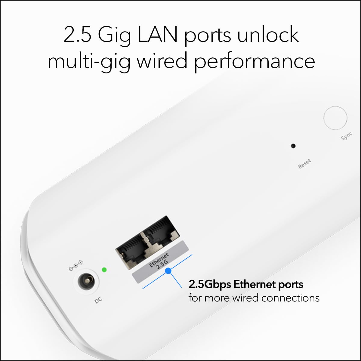 NETGEAR Orbi 770 Series Tri-band WiFi 7 Mesh Add-on Satellite (RBE770) – Works with Orbi RBE772 and RBE773 – Adds Coverage up to 2,750 sq. ft. - 2.5 Gig Internet Port, BE11000 802.11be (up to 11Gbps)