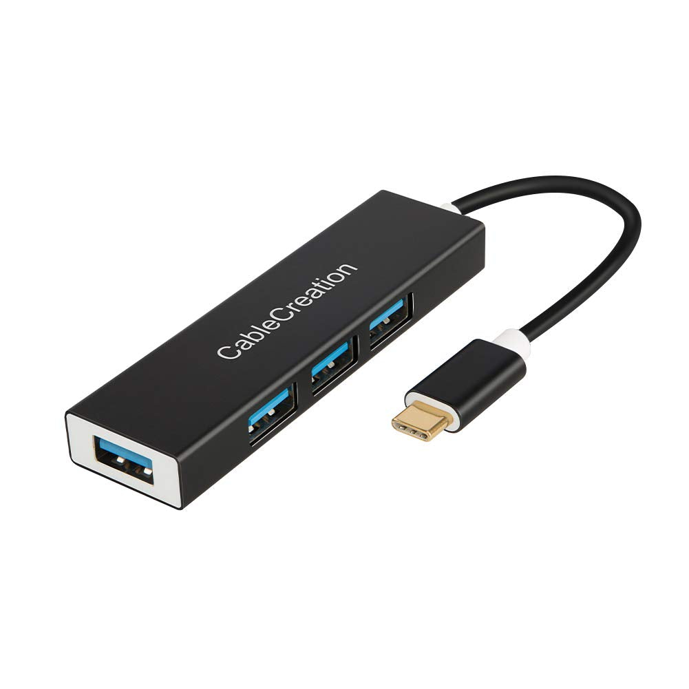 CableCreation USB C Hub Multiport Adapter, 5-in-1 USB C Adapter Aluminum Shell with 4K USB C to HDMI, Ethernet Port, 3 USB 3.0 Ports for MacBook Pro/Air 2020/2019, iPad Pro 2020, iPhone 15 Pro Max