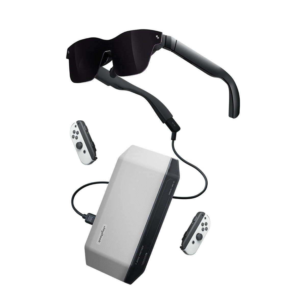 RayNeo JoyDock for Switch(Direct) /Switch 2(Back Clip Needed) - with 5000 mAh 5V/3A Flash Rechargeable Extended Battery, Charge & Play, Compatible Air 4/Air 3//Air 2 Series AR Glasses