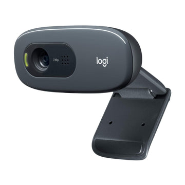 Logitech C270 HD Webcam, HD 720p/30fps, Widescreen HD Video Calling