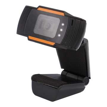 Zebronics Zeb-Crisp Pro Web Camera (HD) with 5P Lens,Built-in Microphone,Auto White Vision (Black)