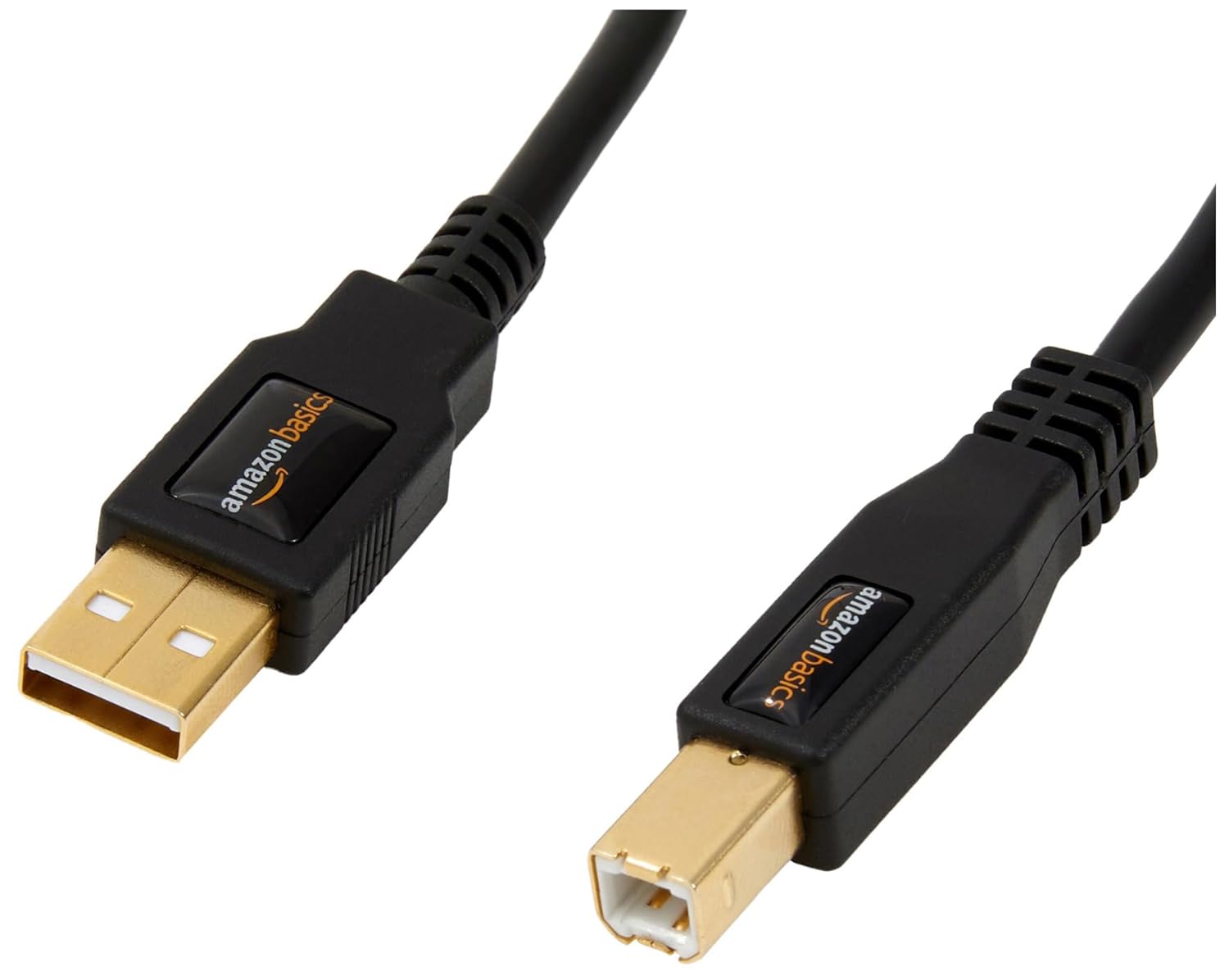 AmazonBasics USB 2.0 Cable - A-Male to B-Male for Personal Computer, Printer - 6 Feet (1.8 Meters)- Black