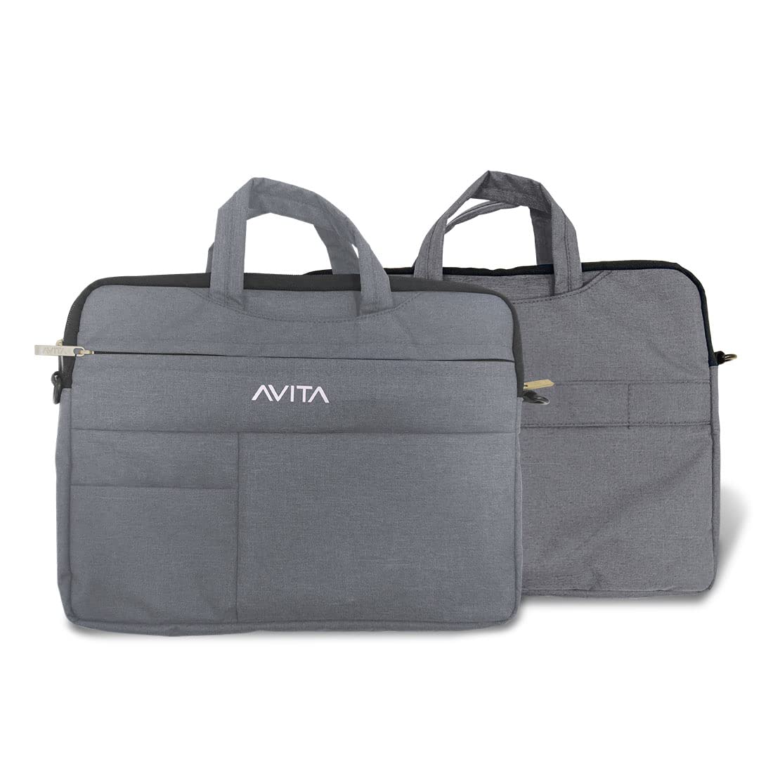 AVITA laptop bag/Compatible for all laptops up to 14 inch | Laptop sleeve | Splash-proof laptop case | highly durable laptop bag cum sleeve case | 3-in-1 Laptop Sleeve |Light Grey, (NT15A1INSB3N1-DG)