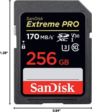 SanDisk 256GB Extreme PRO SDXC UHS-I Card