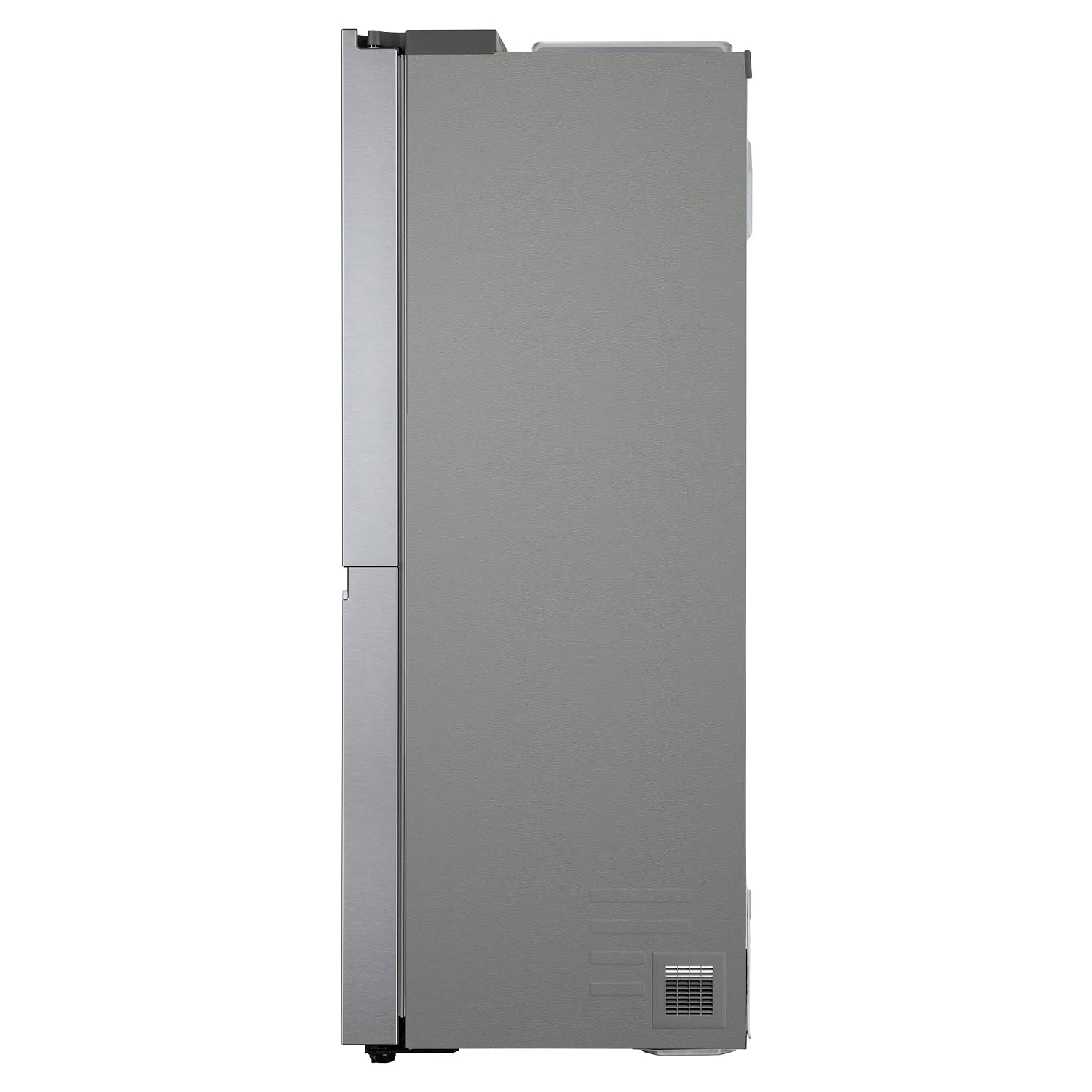 LG 655 L, 3 Star, Frost-Free Smart Inverter Double Door Side-By-Side Refrigerator (GL-B257HDSY, Dazzle Steel, Smart Diagnosis, Express Freeze | Multi Air-Flow)
