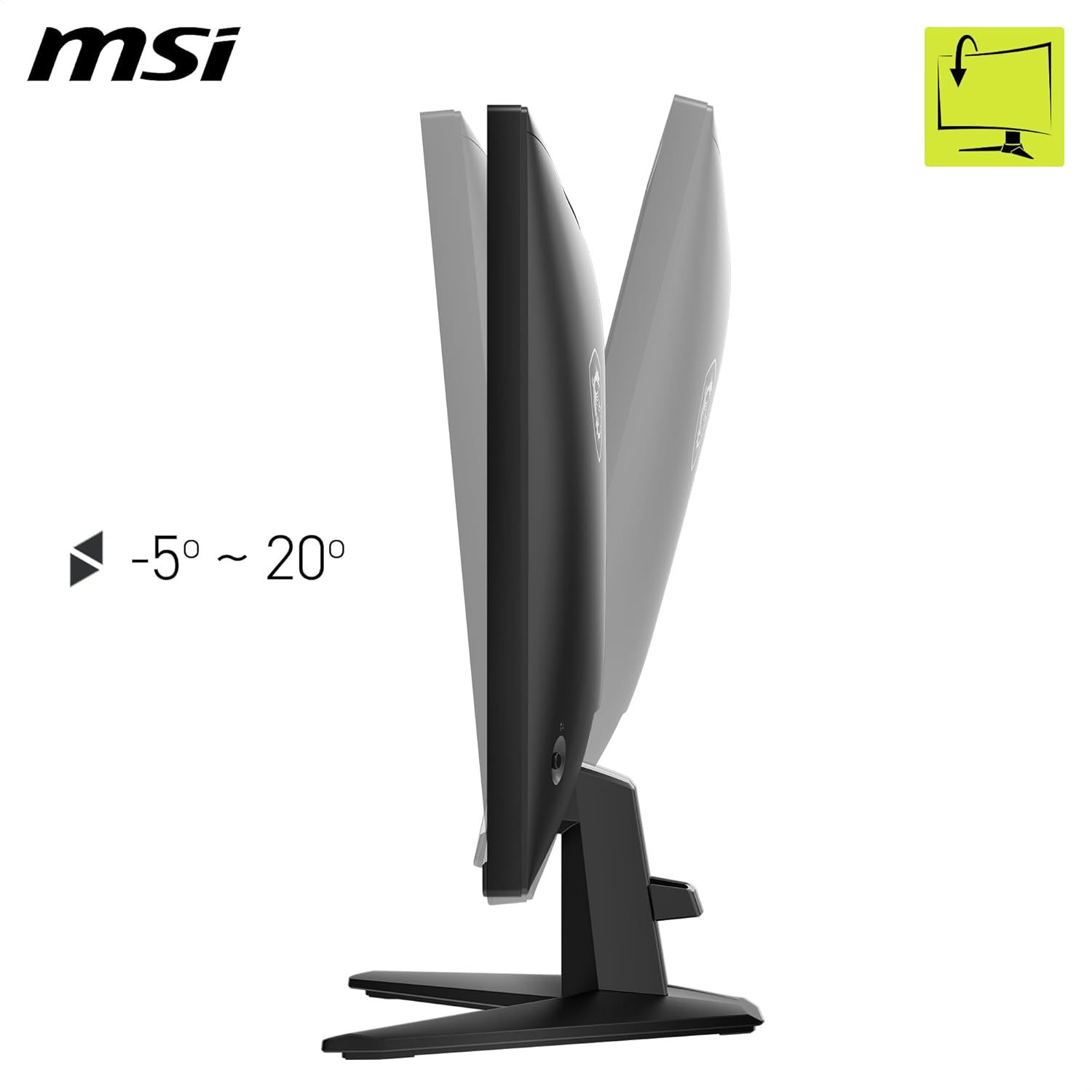 MSI MAG 275F 27 Inch FHD Gaming Monitor - 1920 x 1080 Rapid IPS Panel, 180 Hz / 0.5ms (GtG, Min.),115% sRGB Colour Gamut, Frameless Design, HDR Ready - DisplayPort 1.4, HDMI™
