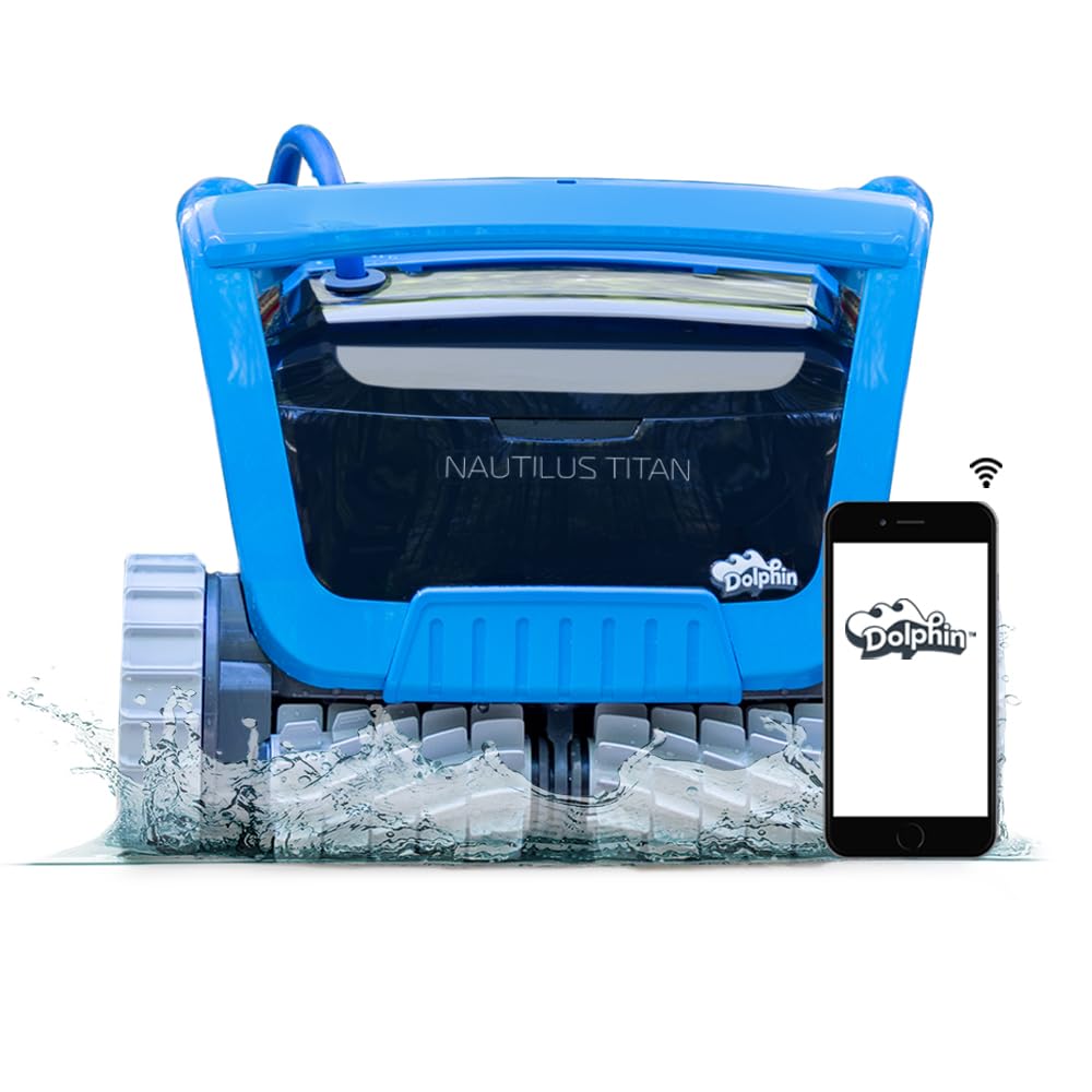 Dolphin Nautilus CC Pro Wi-Fi Automatic Robotic Pool Vacuum Cleaner, Wall Climbing, Waterline Scrubber Brush, Ideal for In-Ground Pools up to 50 FT in Length