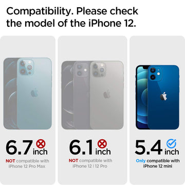 Spigen Tough Armor Back Cover Case Compatible with iPhone 12 mini (TPU + Poly Carbonate | Black)