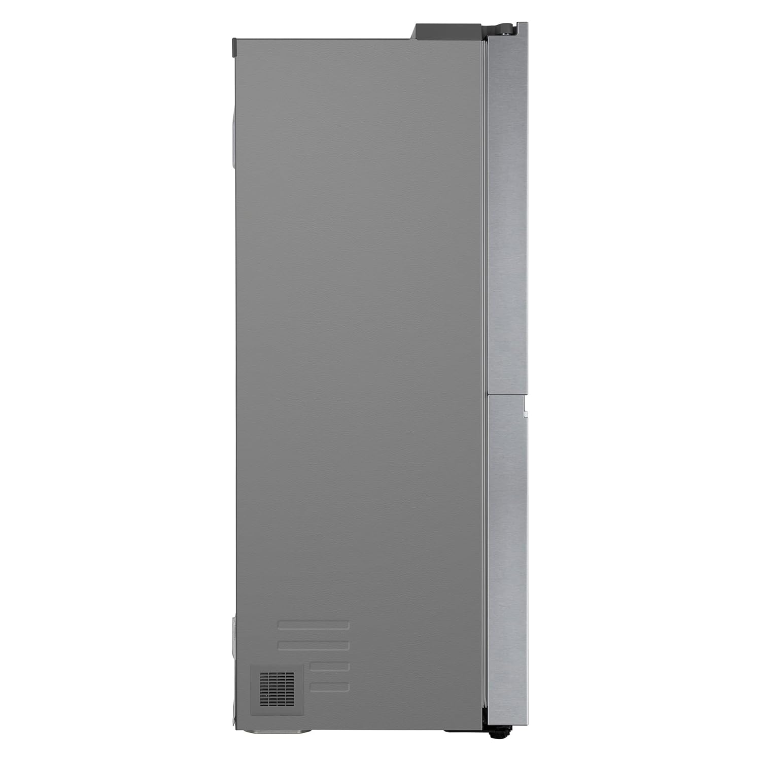 LG 655 L, 3 Star, Frost-Free Smart Inverter Double Door Side-By-Side Refrigerator (GL-B257HDSY, Dazzle Steel, Smart Diagnosis, Express Freeze | Multi Air-Flow)