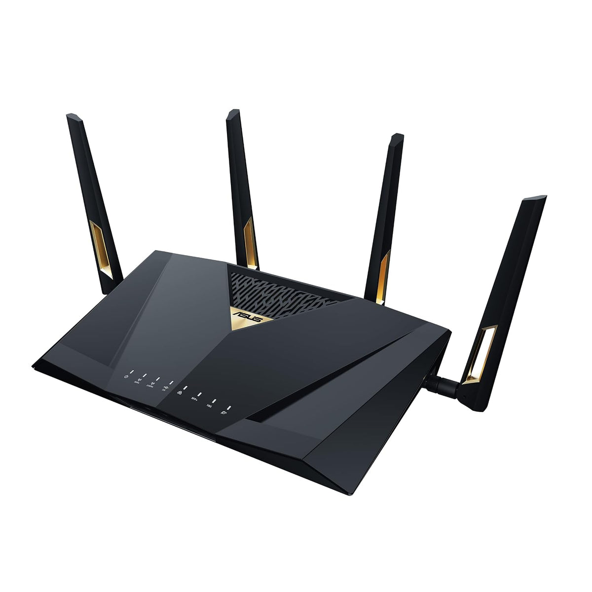 ASUS RT-BE88U Dual-Band WiFi 7 AiMesh Extendable Performance Router, 4K-QAM, MLO, Dual 10G Ports, SFP+, 4X 2.5G Ports, 4X 1G Ports, 34G WAN/LAN Capacity, Network Security, Built-in VPN