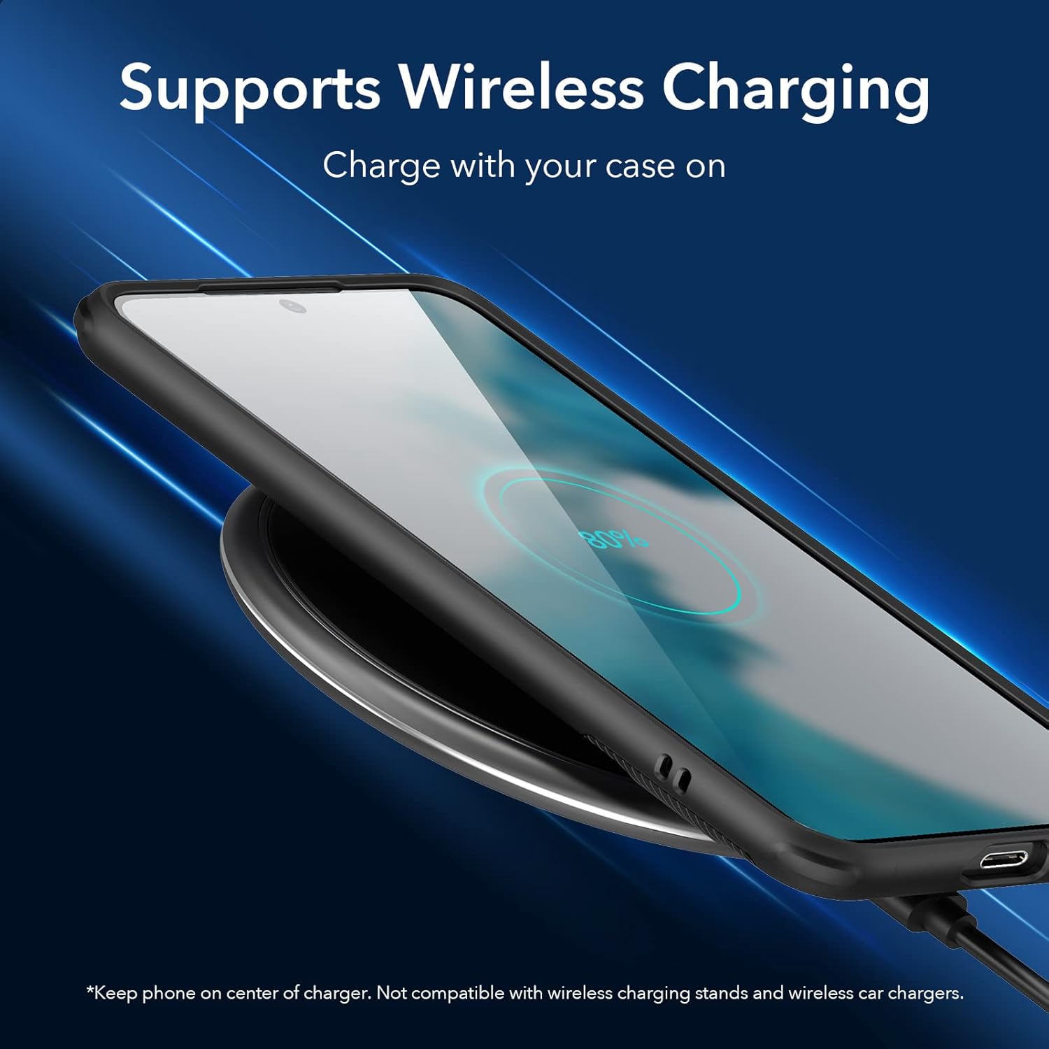 ESR for Samsung Galaxy S22 Case with Adjustable Stand, Military-Grade Drop Protection, 3 Stand Modes, TPU, Supports Wireless Charging, Slim Patented Metal Kickstand Phone Back Cover, Black