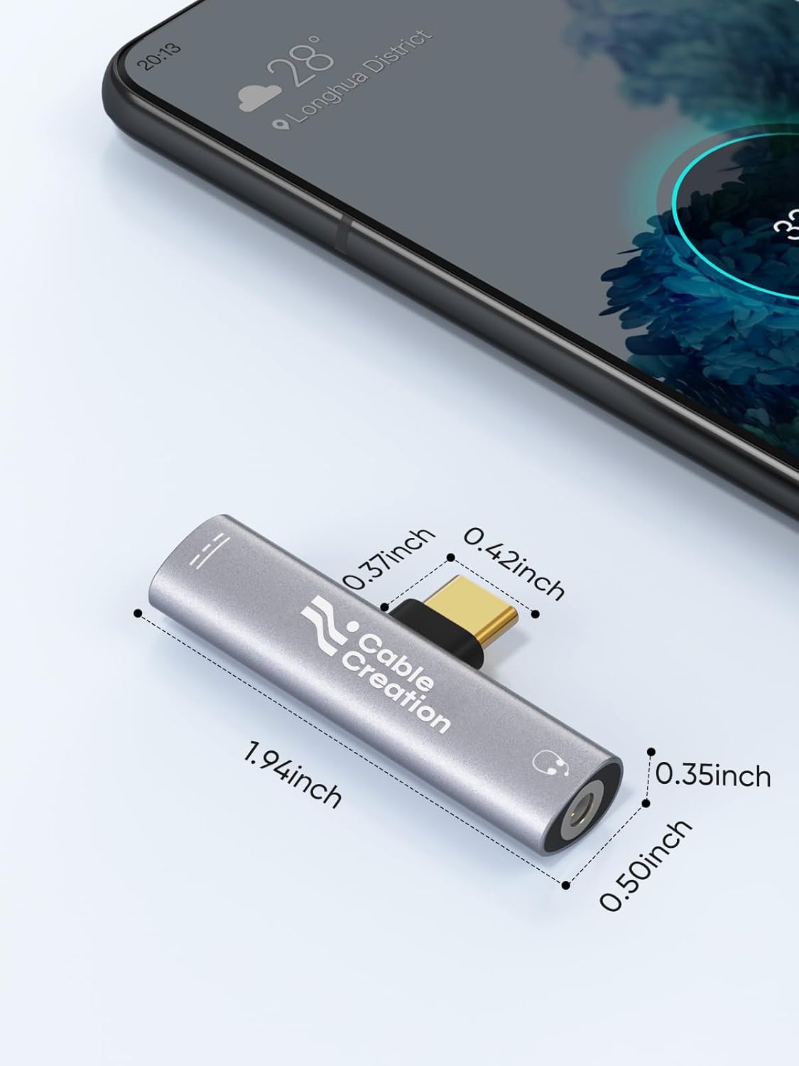 CableCreation USB Type C to 3.5mm Headphone Audio Adapter with PD Fast Charging Adapter, Compatible with OnePlus Nord 2T/10 Pro,Pixel 2/2XL/3/3XL, Note 10/9, Galaxy S22/S20/S20+