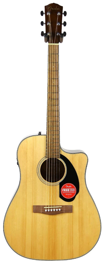 Fender Acoustic Guitar Cutaway Acoustic-Electric CD60SCE Natural, 6-String, Right-Handed 970113021