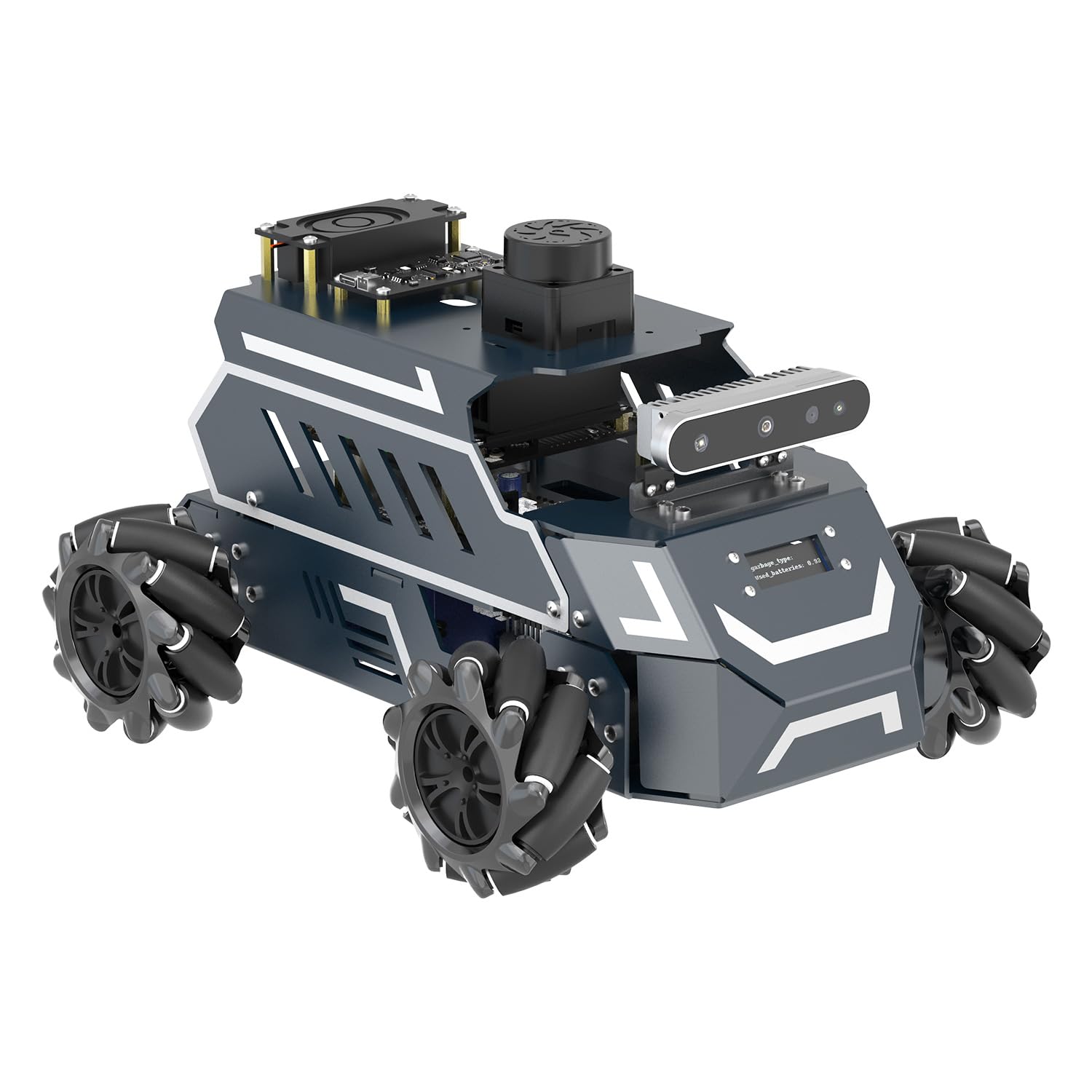 Yahboom Jetson Nano B01 ROS2 Robot 360° Omnidirectional Wheels,Embedded Intelligence,Large AI Model,SLAM Navigation for Electronic Engineering Competitions (Standard Ver Without Nano)