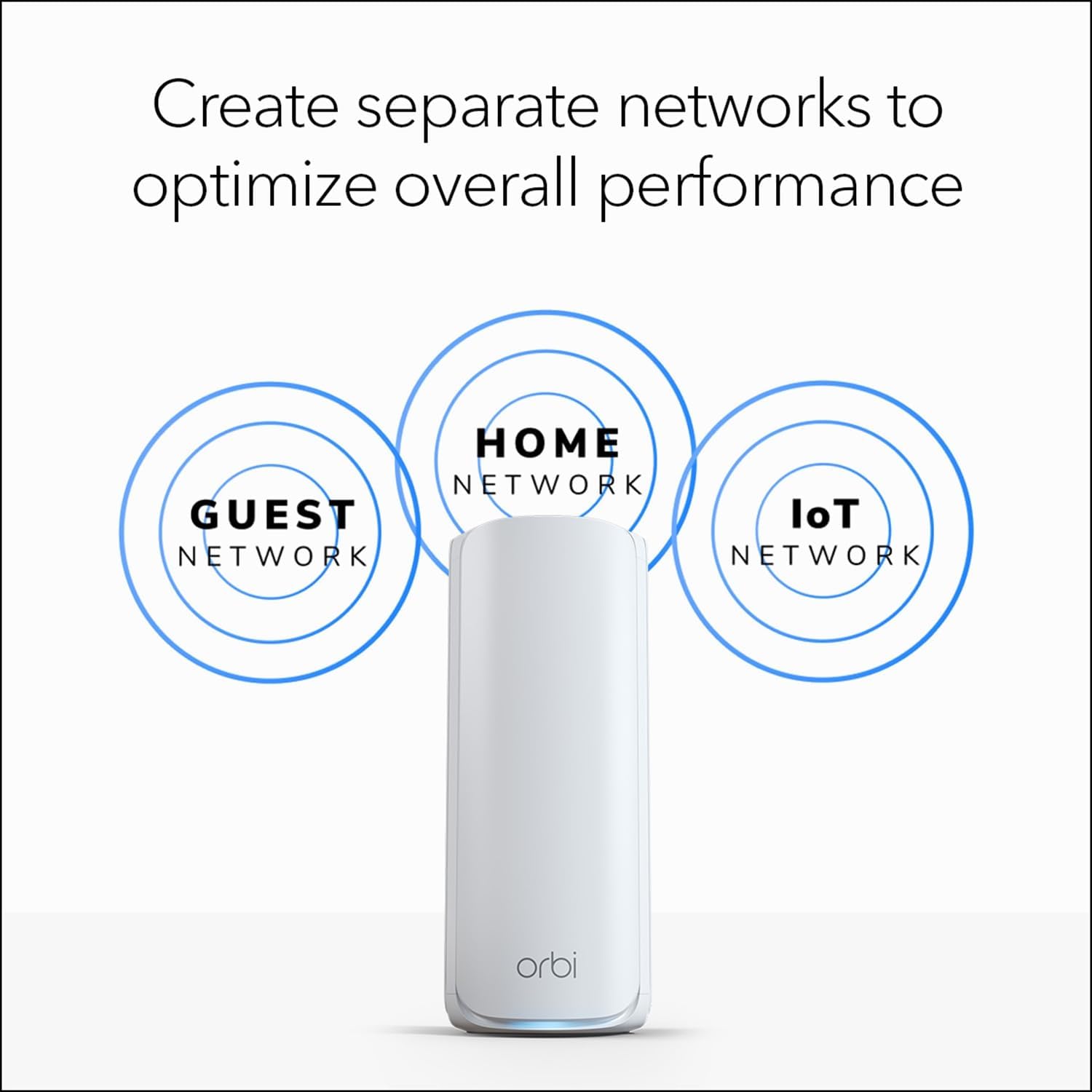 NETGEAR Orbi 770 Series Tri-Band WiFi 7 Mesh System (RBE773) - Router + 2 Satellite Repeaters, Security Functions, Up to 11Gbps, Coverage up to 540m2, 100 Devices, Internet Connection