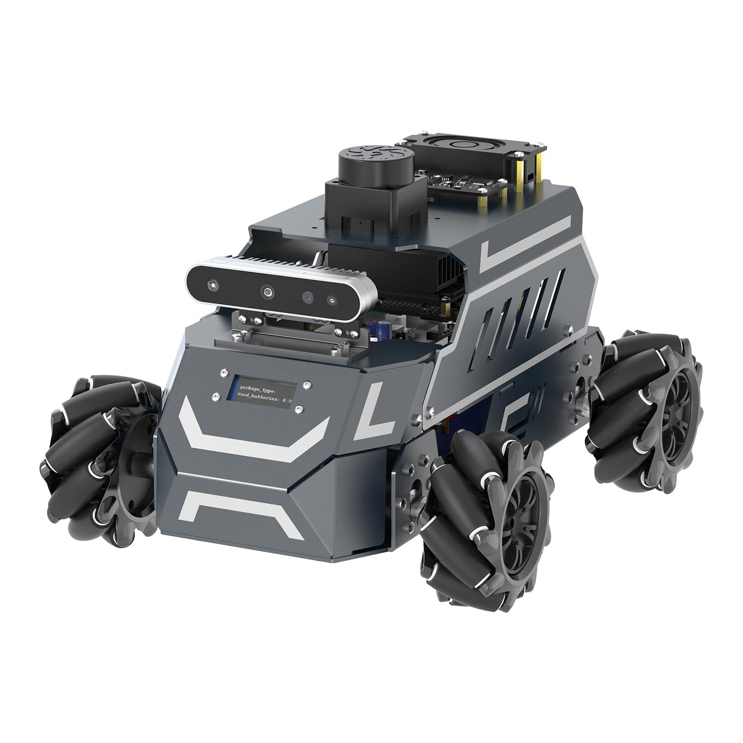 Yahboom Jetson Nano B01 ROS2 Robot 360° Omnidirectional Wheels,Embedded Intelligence,Large AI Model,SLAM Navigation for Electronic Engineering Competitions (Standard Ver Without Nano)