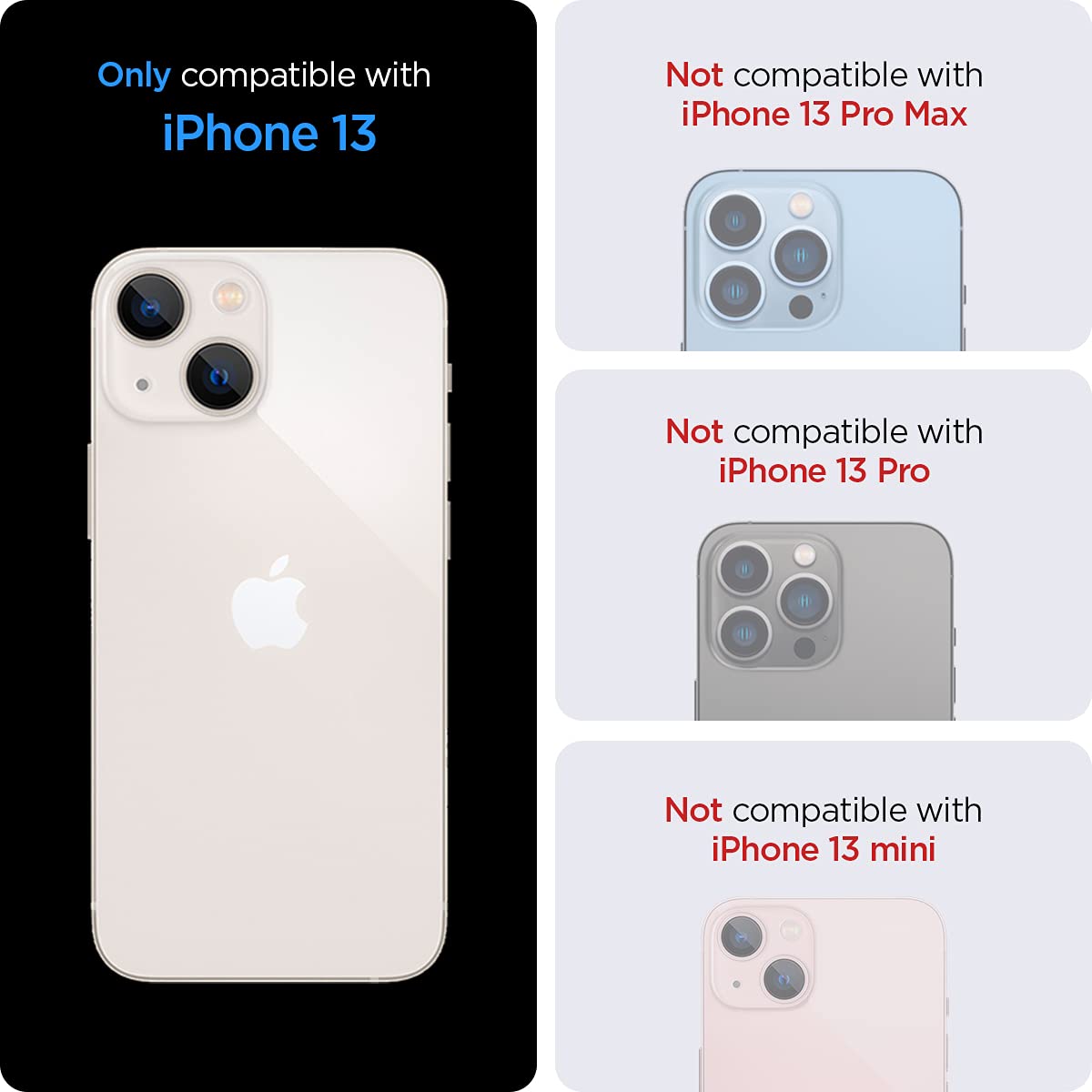 Spigen Ultra Hybrid Matte Back Cover Case Compatible with iPhone 13 (TPU + Poly Carbonate | Frost Black)