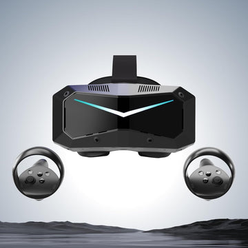 Pimax Crystal Super VR Headset, 3840x3840 per Eye, Ultrawide, 140° FOV, Eye- Tracking, Ultra-Sharp for Flight & Racing Simulators & Gaming, DP Connection with PC