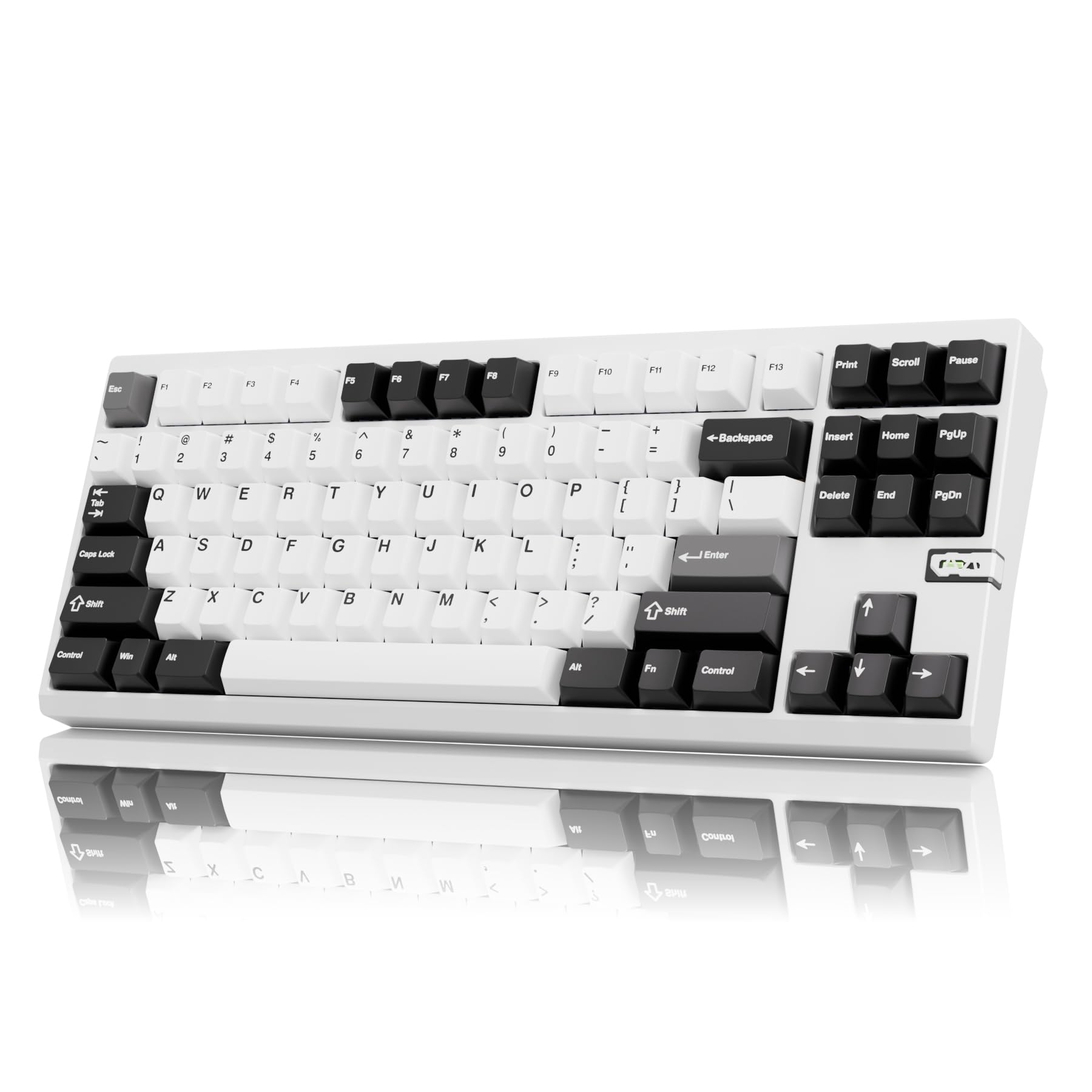 Chilkey ND TKL Aluminum Mechanical Keyboard, 87 Keys Tenkeyless Wireless Gaming Keyboard, Tri-Mode BT5.3/2.4GHz/USB-C PBT Keycaps Hot Swappable Custom Key Board for Windows Laptop Office PC