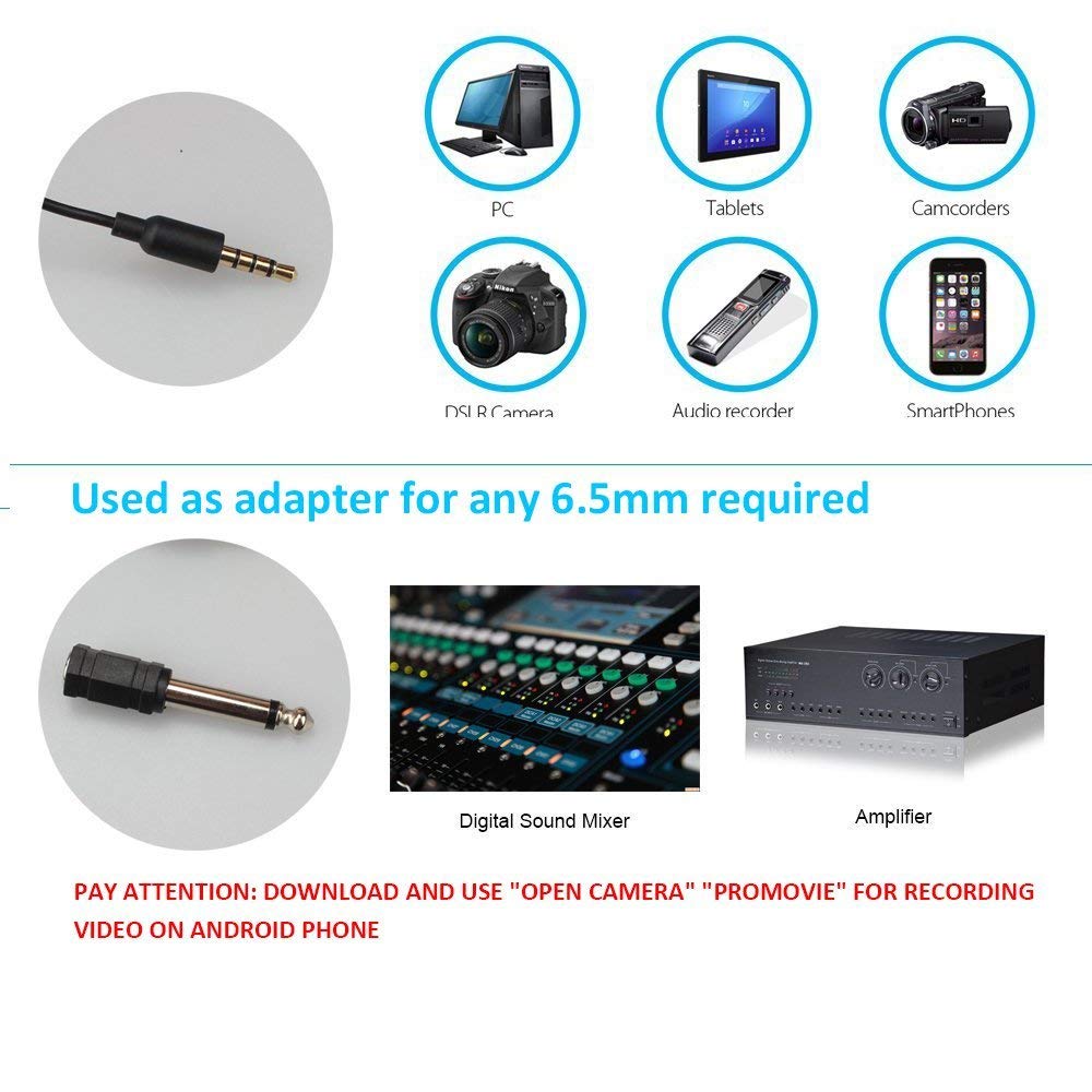 MAONO AU-200 Dual Collar Auxiliary Omnidirectional Lavalier Microphone, Condenser Clip on Mic for YouTube Recording, Mobile Phone, Pc (Black)