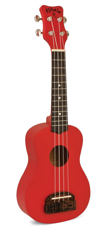 Kohala Ukulele Tiki Series Soprano -Red KT-SRD