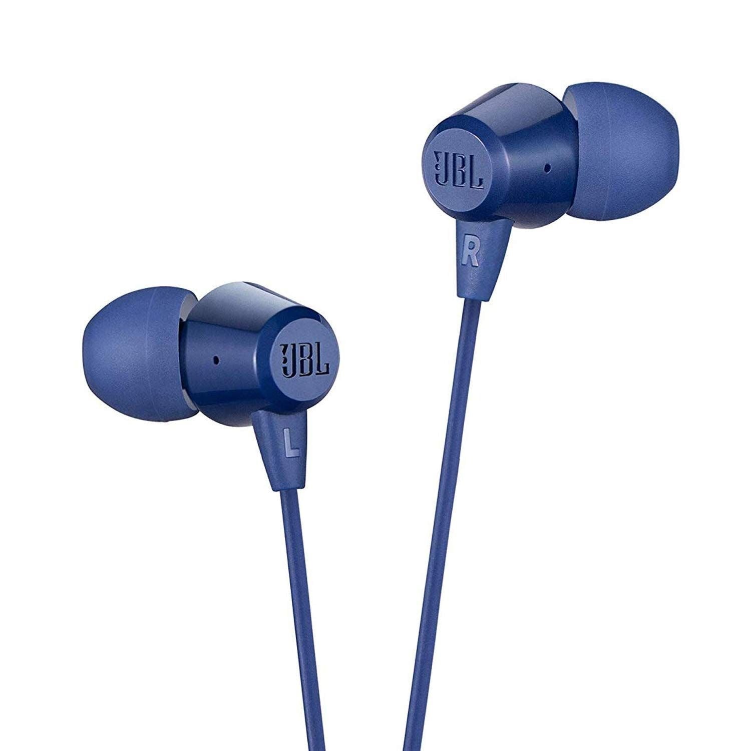 JBL C50HI in-Ear Headphones with Mic (blue)