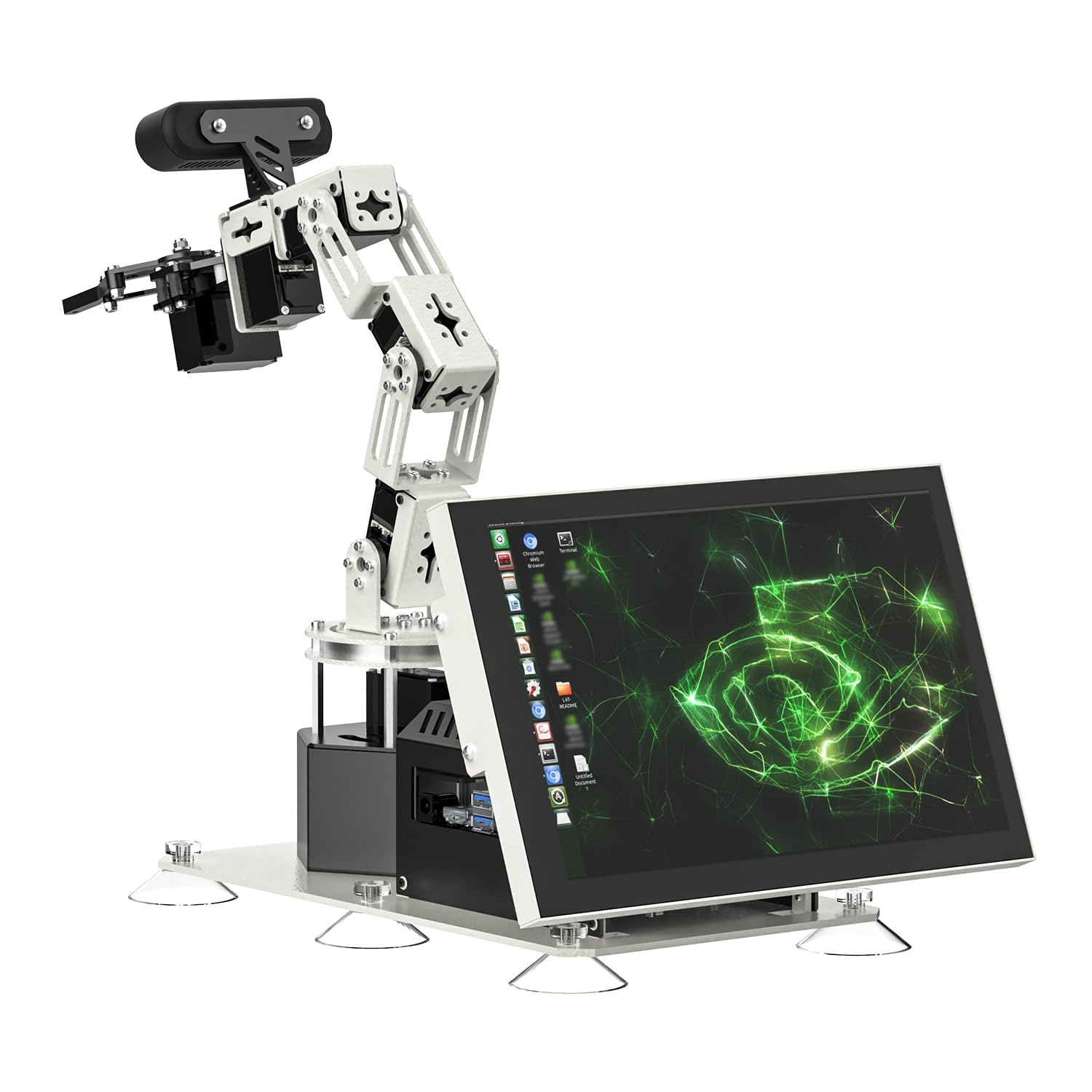 Yahboom Jetson Orin NX Super 16GB 157Tops Robotic Arm 3D Recognition Scanning, Depth Camera Visual AI with Display Supports AI Voice Interaction