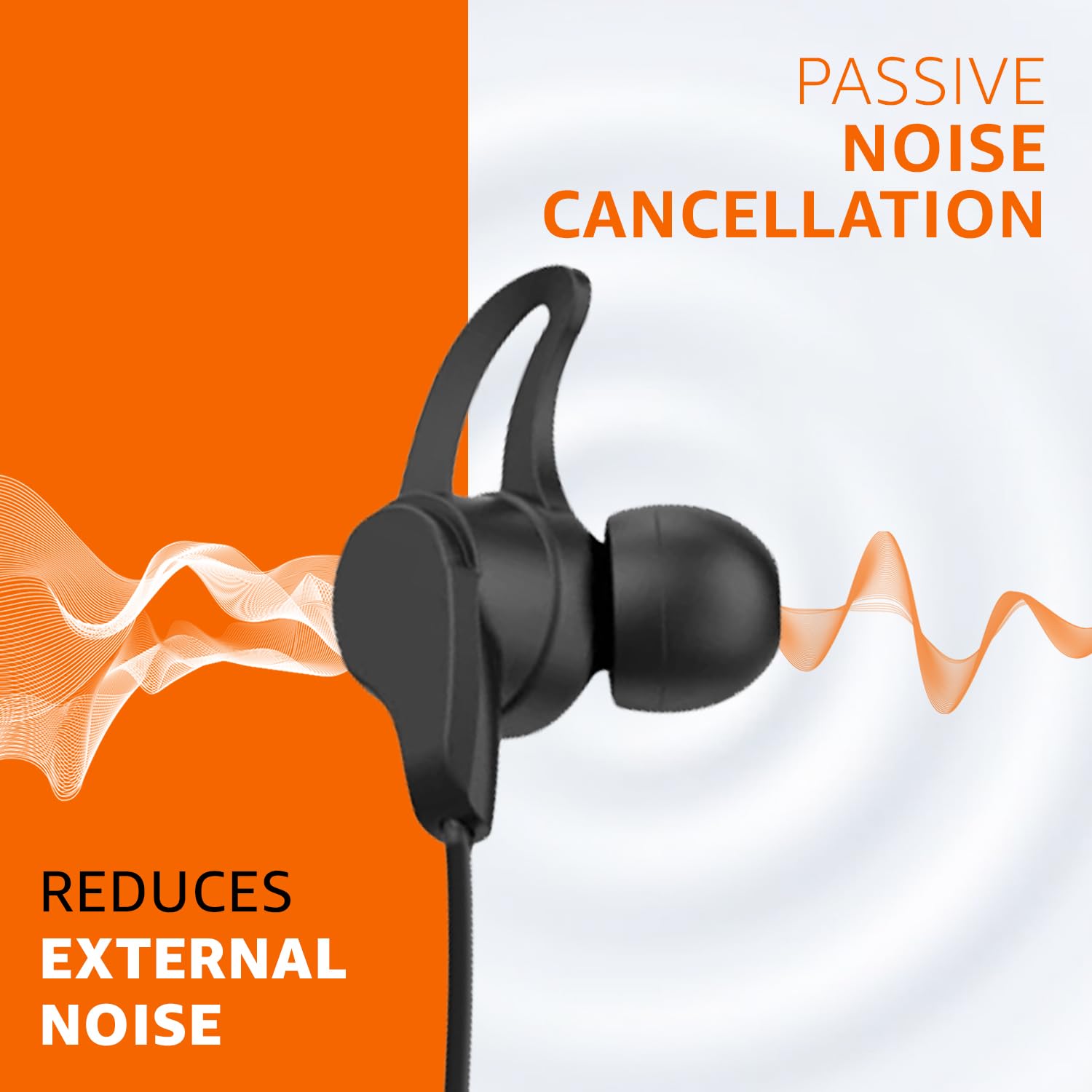 amazon basics in-Ear Bluetooth 5.0 Wireless Neckband with Mic, Up to 13 Hours Playback Time, Magnetic Earbuds, Noise Cancellation, Voice Assistant, Dual Pairing and IPX5 Rated (Black)