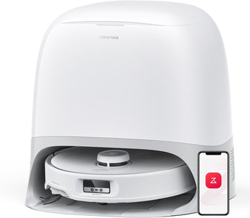 roborock Qrevo Curv Robot Vacuum and Mop, 18,500Pa Suction, Zero-Tangling, AdaptiLift Chassis, FlexiArm Technology, Hot Water Mop Washing & Dock Self Cleaning, Al Obstacle Recognition