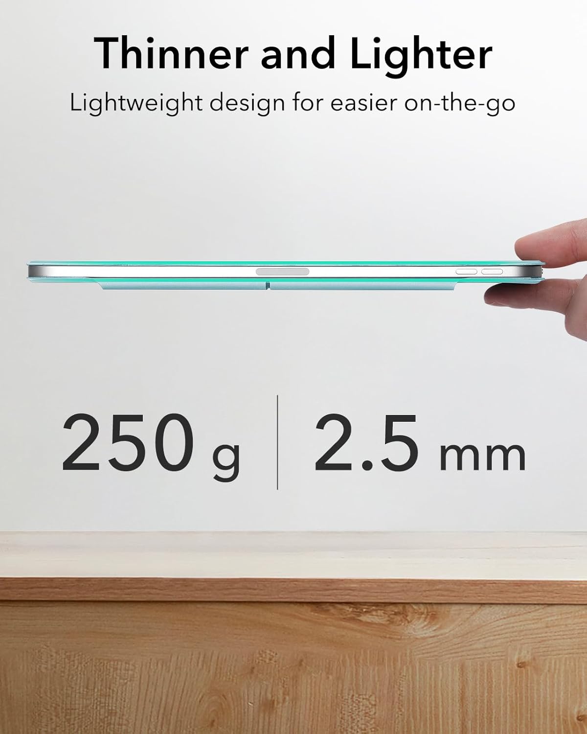 ESR for iPad Air 11 inch Case M3/M2(2025/2024), Air 7th/6th/5th/4th Gen Cover(2022/2020), Powerful Magnetic Case, Slim Trifold Stand, Supports Pencil Pro and Pencil (USB-C), Rebound Series, Sky Blue