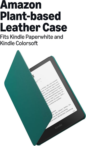 Amazon Plant-Based Leather Case- Lightweight, Protective Cover Designed with Sustainability in Mind for Kindle Paperwhite and Kindle Colorsoft