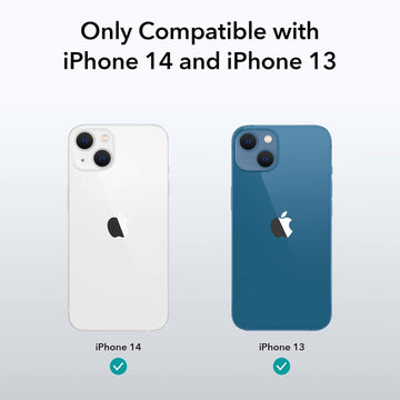 ESR for iPhone 13/14 Cover, Shockproof Drop Protection, Project Zero Series, TPU, Yellowing-Resistant, Slim and Thin, Transparent Back Case, Clear