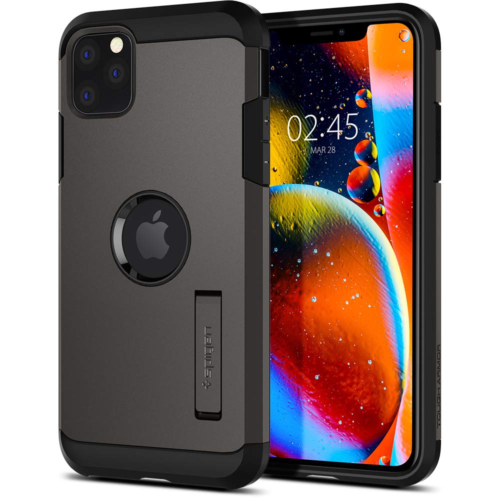 Spigen Tough Armor Back Cover Case for iPhone 11 Pro Max (TPU + Poly Carbonate | Gunmetal)