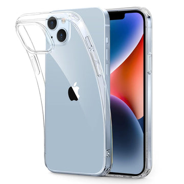 ESR for iPhone 13/14 Cover, Shockproof Drop Protection, Project Zero Series, TPU, Yellowing-Resistant, Slim and Thin, Transparent Back Case, Clear