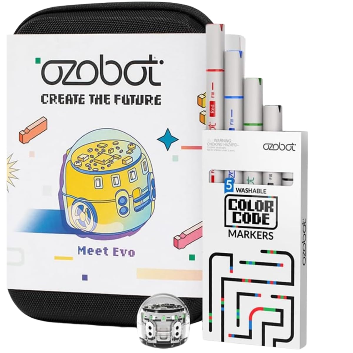 Ozobot Ari Entry Kit | Interactive Learning Robot with Touch Screen, ToF Sensor, Accelerometer, Gyroscope, and AI Integration | Hands-On STEM Education for Classrooms and Homeschool