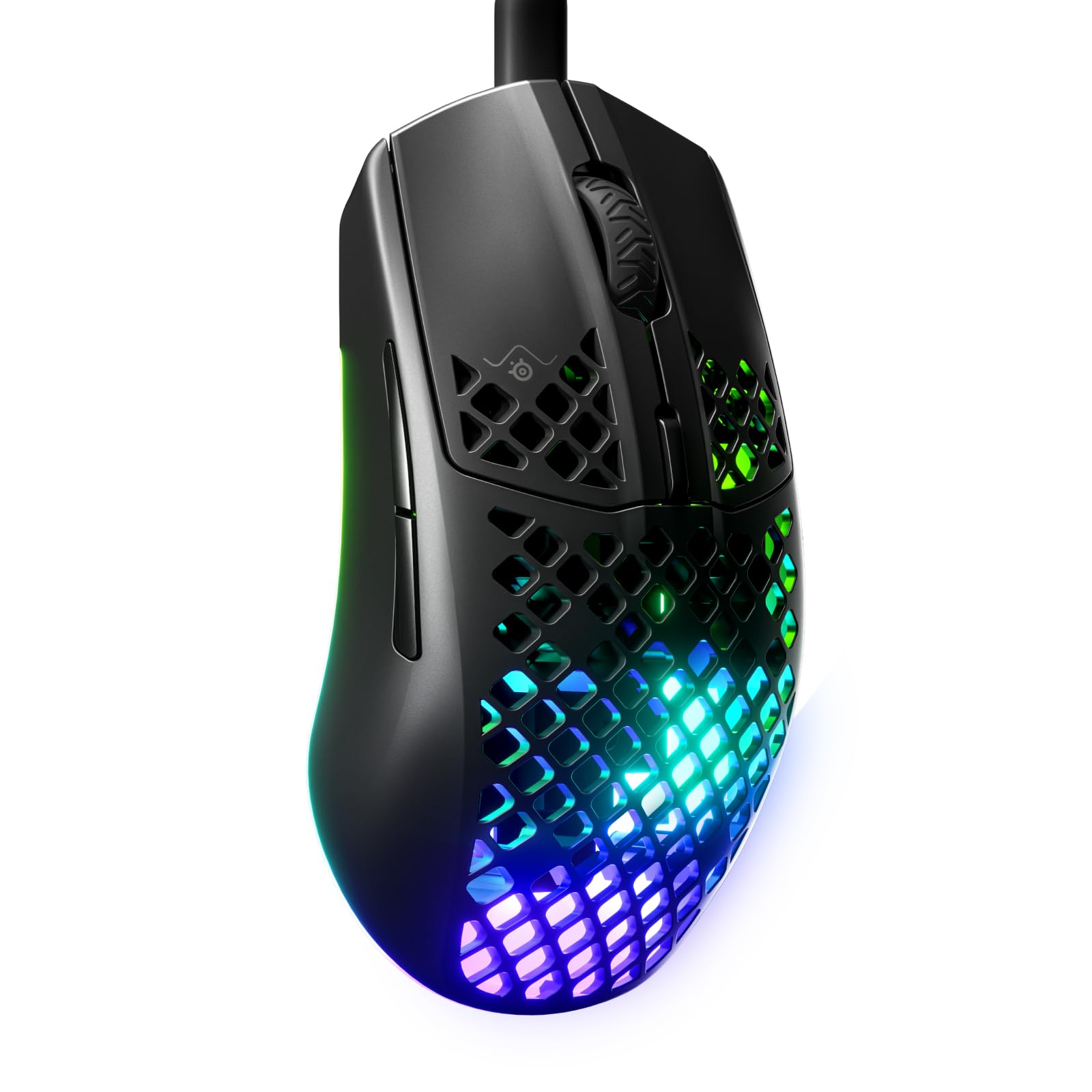 SteelSeries Aerox 3 Wireless - Super Light Gaming Mouse - 18,000 CPI TrueMove Air Optical Sensor - Ultra-Lightweight 68g Water Resistant Design - 200 Hour Battery Life Snow,White,62612