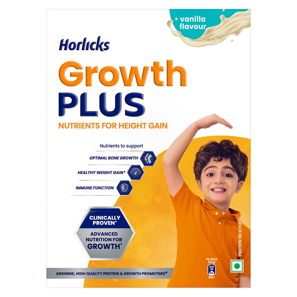Horlicks Growth Plus - Nutrients for Height Gain - Vanilla - 400g