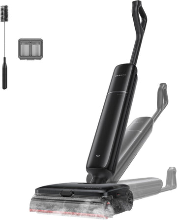 DREAME Aero Pro Steam Wet Dry Vacuum Mop, 392℉ Steam Cleaning, 28kPa Suction, 3.88in Ultra-Slim Vacuum Mop Combo, 0 Hair Tangle for Pet Owner, Heated Brush Wash, Hot Air Drying, Up to 70min Runtime