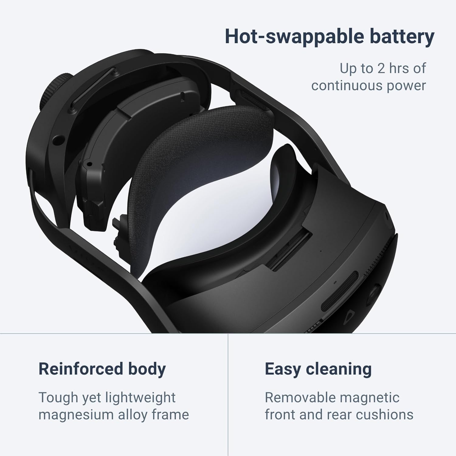 HTC Vive Focus Vision Wired Bundle — XR Headset with DisplayPort PC VR Streaming Kit