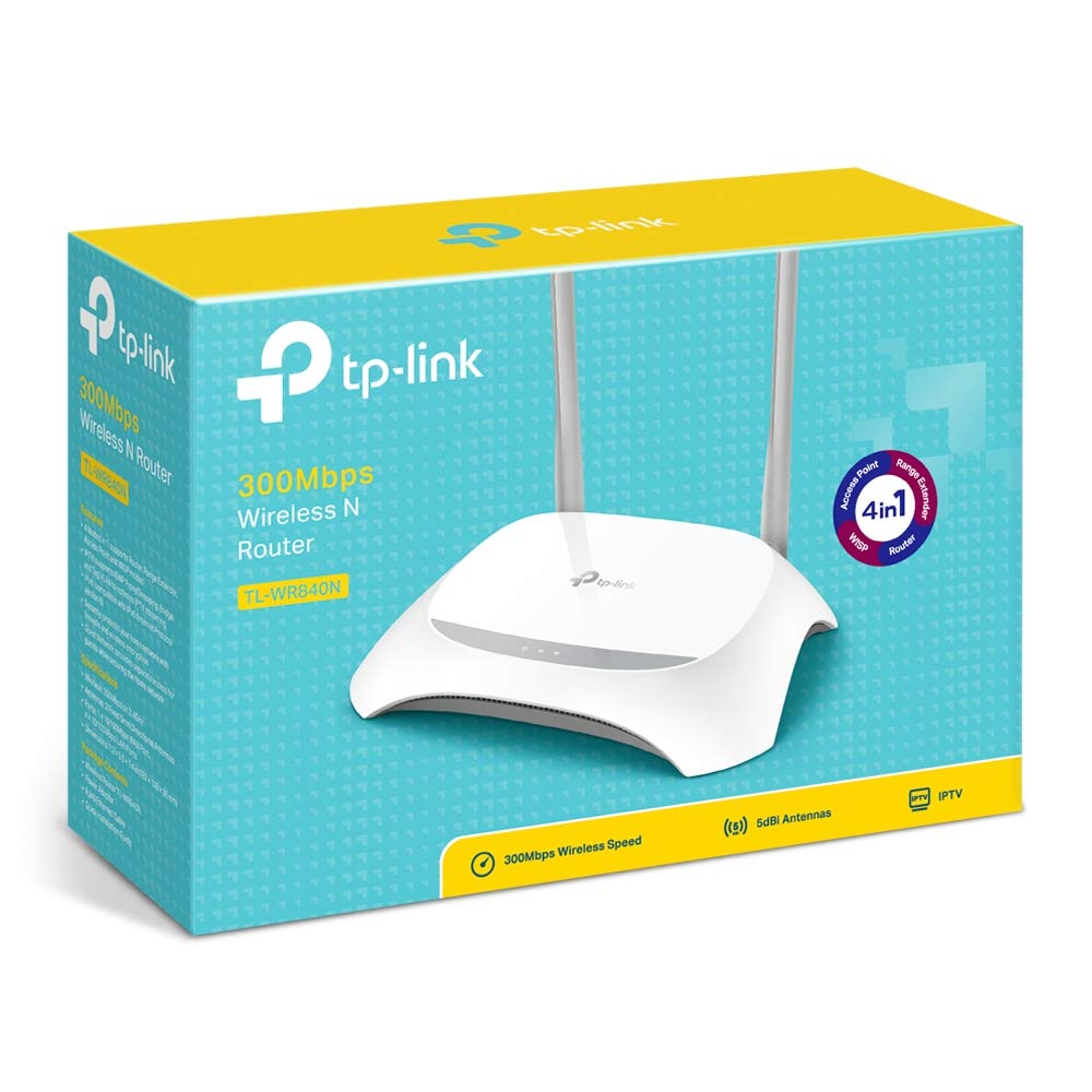 TP-Link TL-WR840N 300Mbps Wireless N Router (White/Grey)