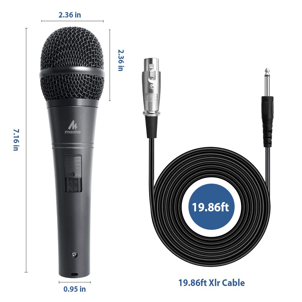 MAONO K04 Dynamic Karaoke Wired Microphone