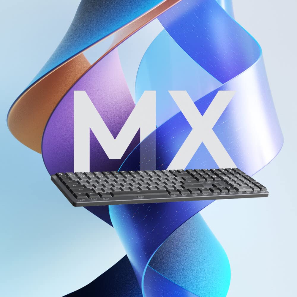 Logitech MX Mechanical Wireless Illuminated Performance Keyboard with Free Adobe Subscription, Linear Switches, Backlit Keys, Bluetooth, USB-C